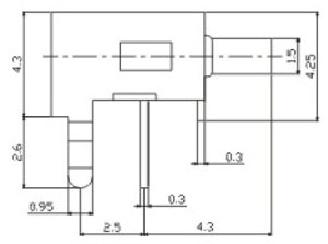 RTS(M)(A)(T)-3 Tactile Switches Structure Diagram