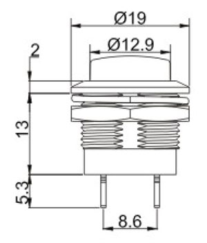 按鈕開(kāi)關(guān)R0197結(jié)構(gòu)圖